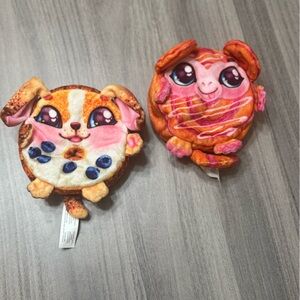 Adorable Cookeez Plush Pet Toys - Orange and Pink